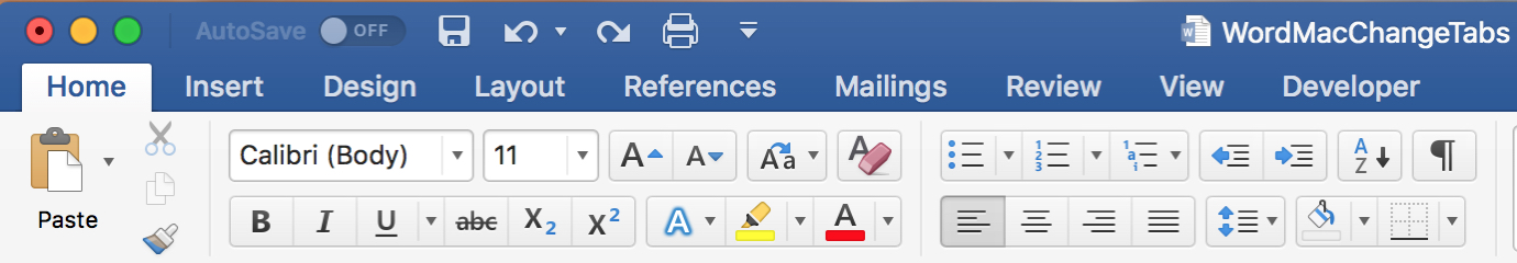 change username in word for mac